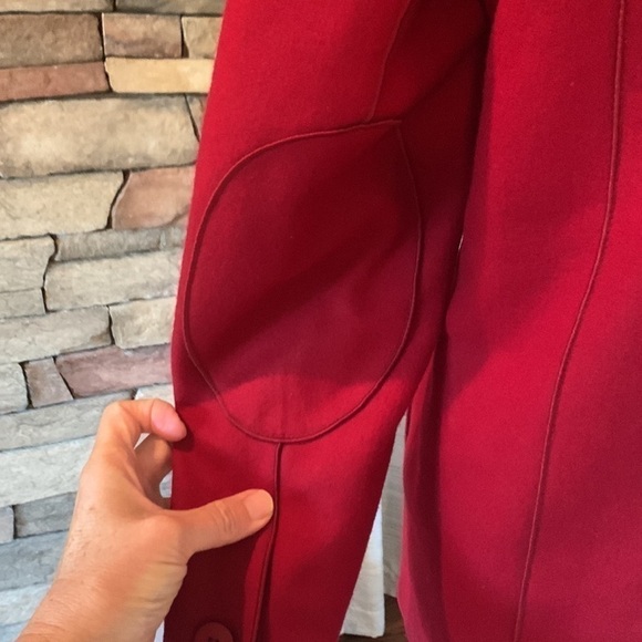 Harve Bernard red size 6 wool jacket - Picture 3 of 4